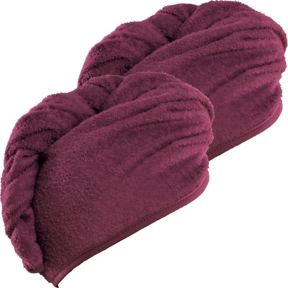 Erwin Müller Handtuch Turban 2er-Pack Frottier Microfaser Uni Rot - Bild 2