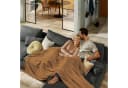 REDBEST Wohndecke Amarillo Fleece Uni Braun Bild 1