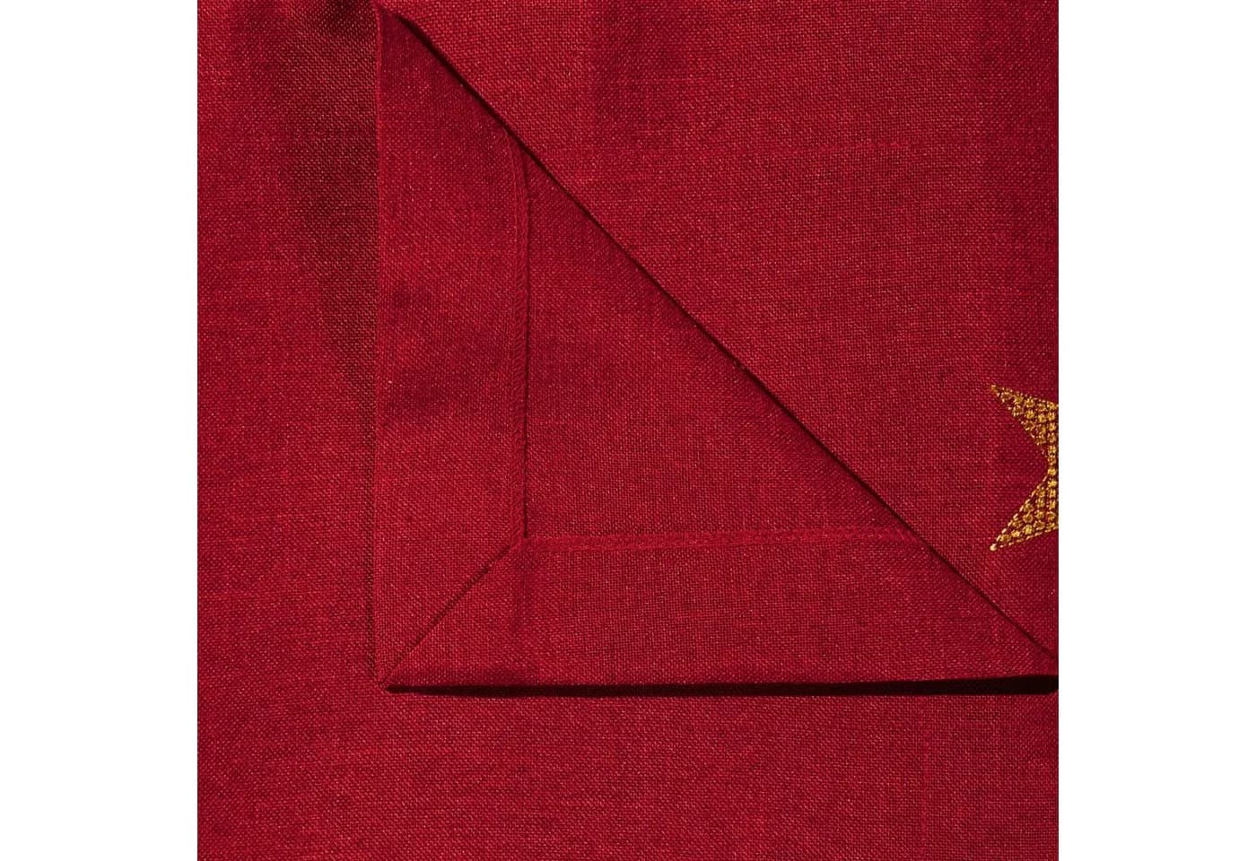 Erwin Müller Tischband Sterne Rot Gold Silber - Bild 5