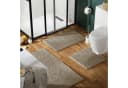 REDBEST Badematte Arlington Beige/Braun Microfaser Hoch-Tief-Struktur Bild 1
