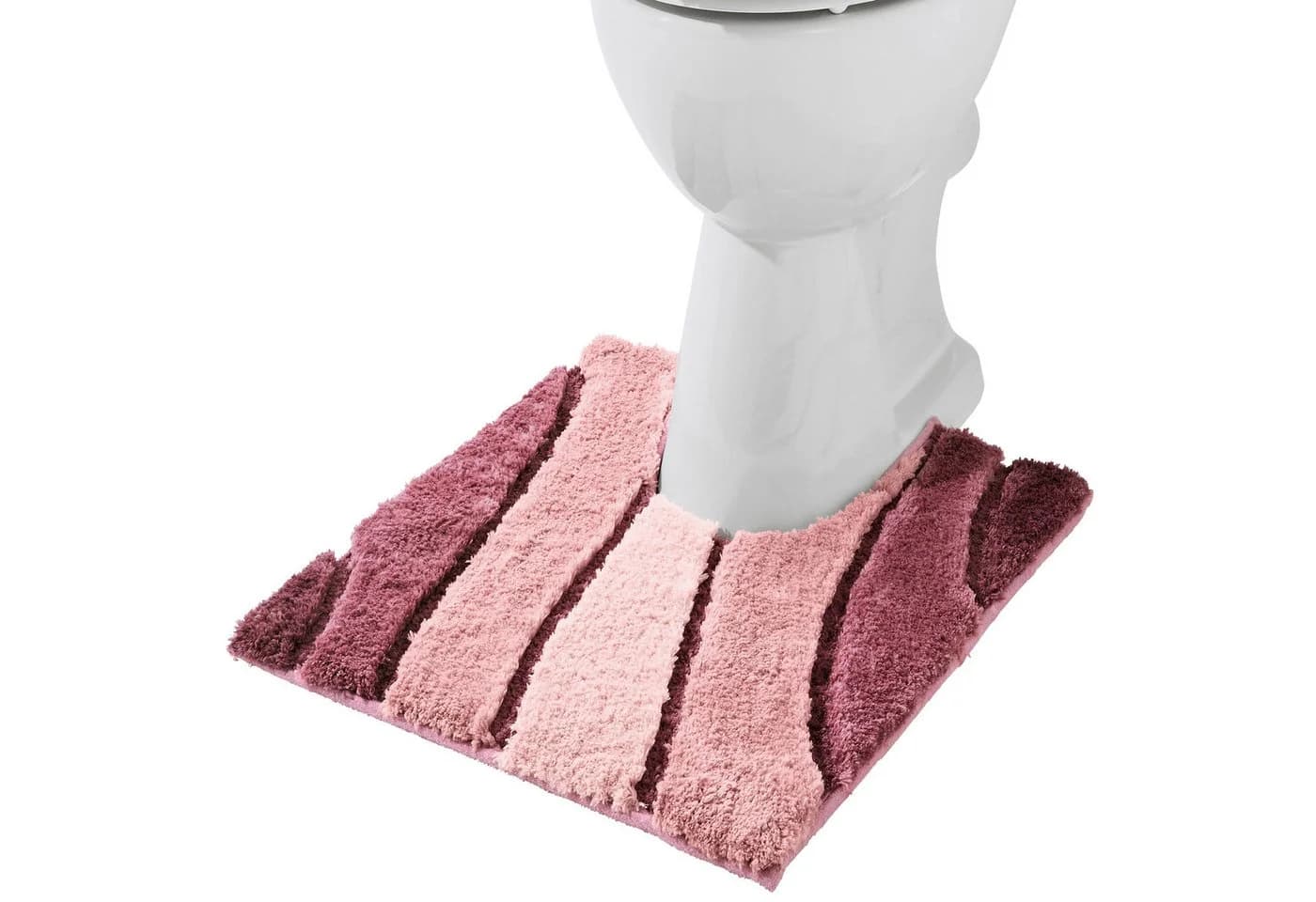 Moderne Badematte mit Wellenmuster - Bild 2