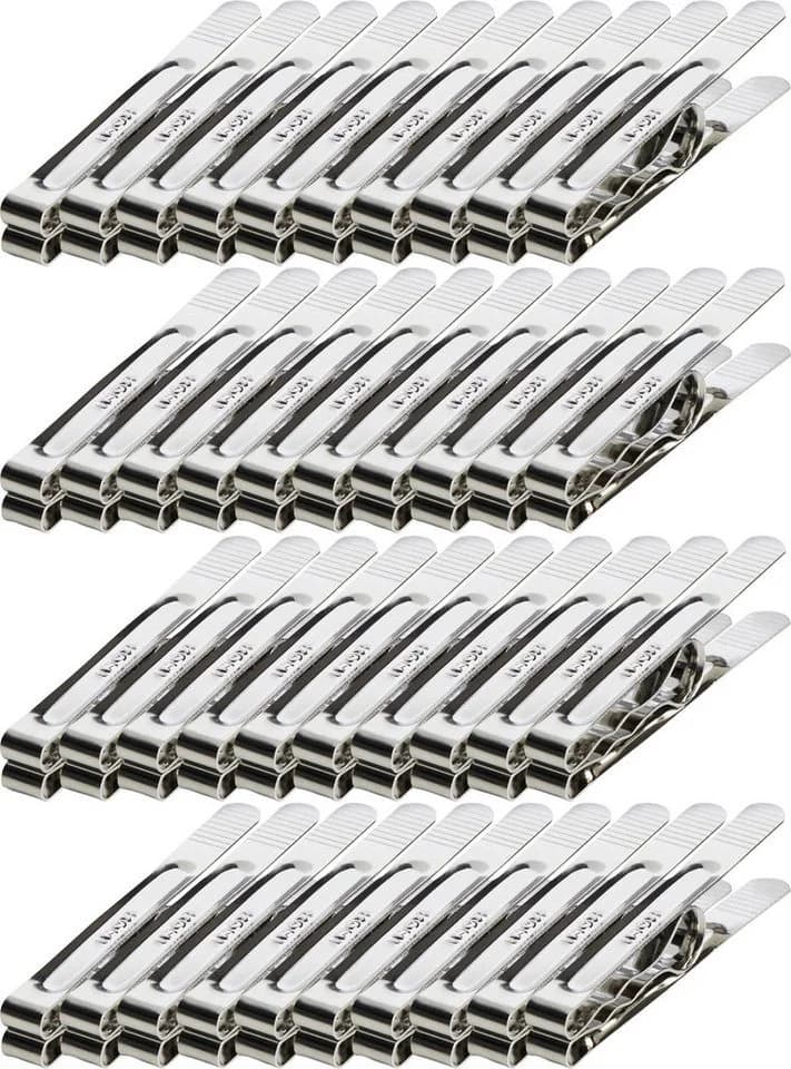 Badaccessoire-Set Wäscheklammern 40er-Pack Silber Edelstahl - Bild 2