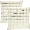 REDBEST Stuhlkissen Tulsa 2er-Pack Uni Creme Baumwolle Bild 2