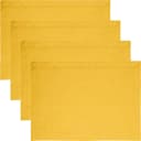 REDBEST Platzset Tischset "Tulsa" 4er-Pack Baumwolle Uni Gelb Bild 2