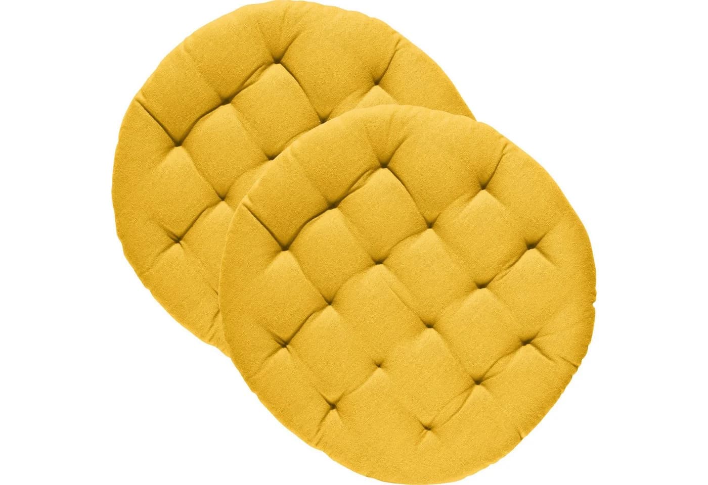 REDBEST Stuhlkissen Tulsa 2er-Pack Curry Baumwolle - Bild 2