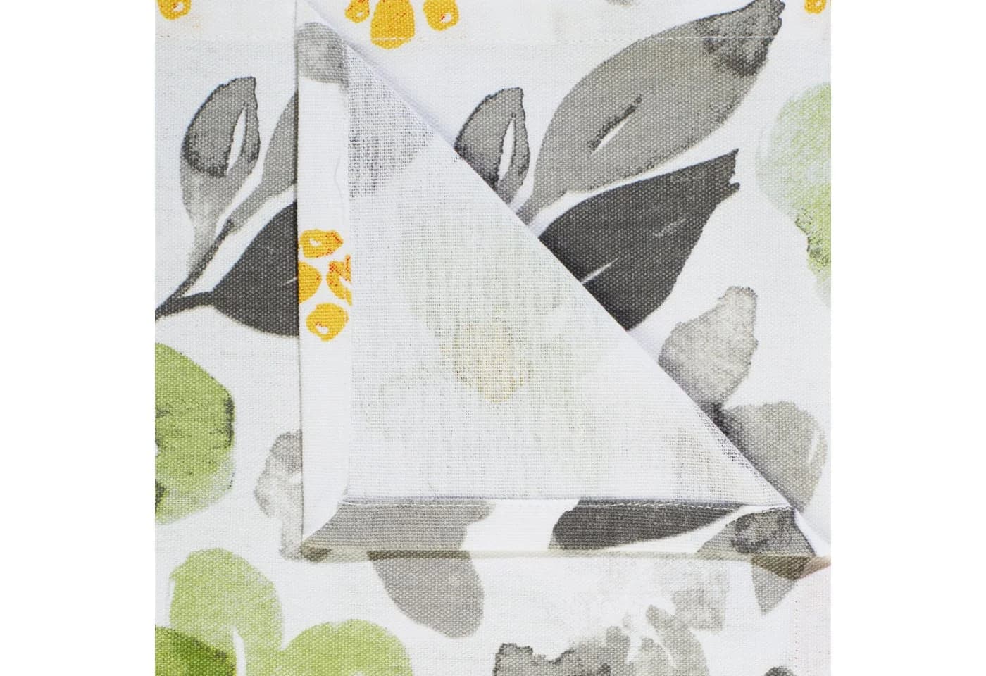 REDBEST Mitteldecke Baumwolle Blumen Grün-Grau - Bild 5