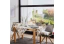 REDBEST Mitteldecke Baumwolle Blumen Beige-Grau Bild 1