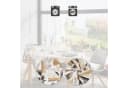 REDBEST Mitteldecke Baumwolle Blumen Beige-Grau Bild 3