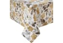 REDBEST Tischdecke Baumwolle Blumen Motiv Beige Grau Bild 2