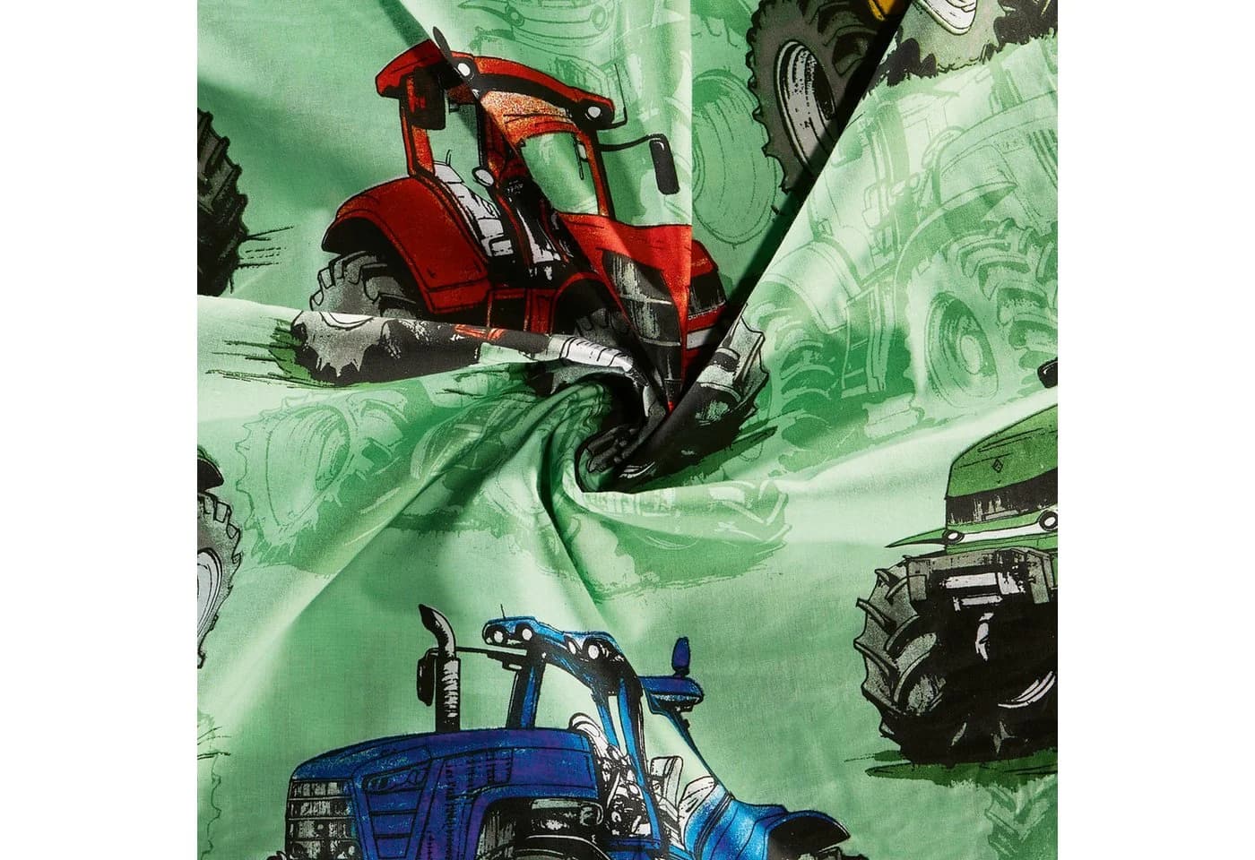 REDBEST Kinder-Bettwäsche Renforcé Traktor-Motiv 100% Baumwolle - Bild 5