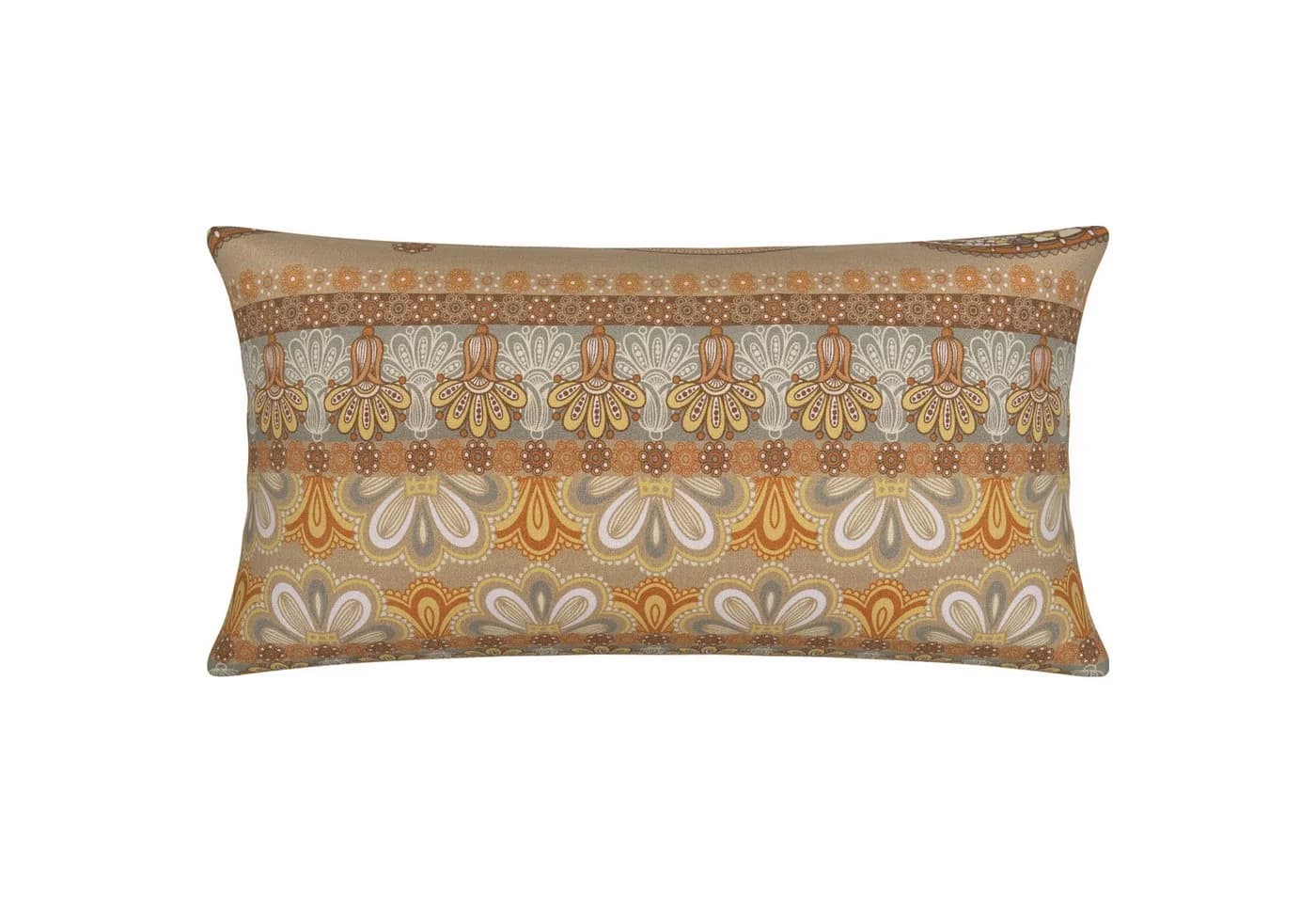 Erwin Müller Kissenbezug Paisley Mako-Satin Beige/Braun