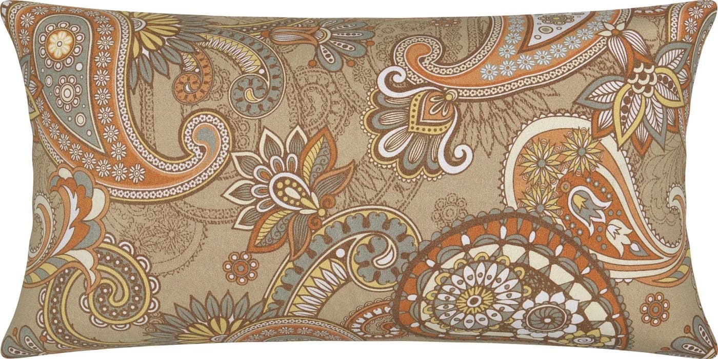 Erwin Müller Kissenbezug Paisley Mako-Satin Beige/Braun - Bild 2