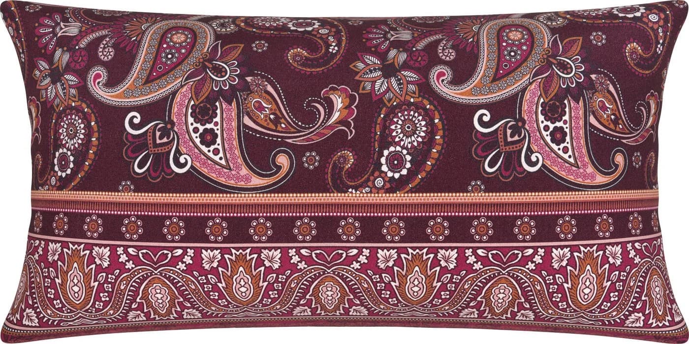 Erwin Müller Kissenbezug Mako-Satin Paisley/Ranke Sand - Bild 2