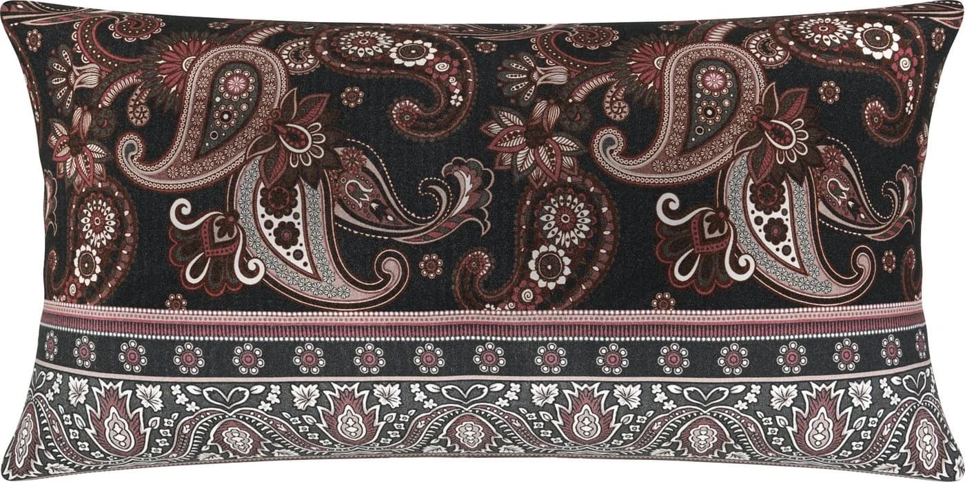 Erwin Müller Kissenbezug Mako-Satin Paisley/Ranke Rosa - Bild 2