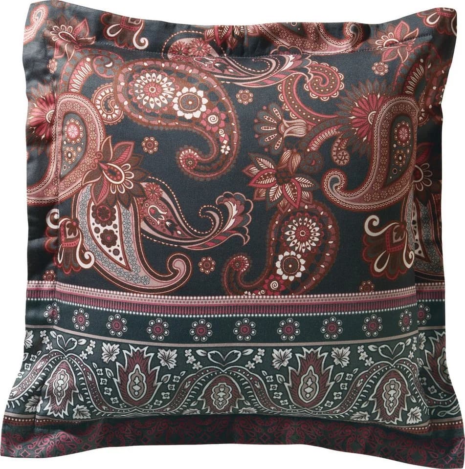 Erwin Müller Kissenbezug Mako-Satin Paisley/Ranke Rosa - Bild 2