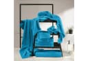 REDBEST Waschhandschuh Oceanside 4er-Pack Leichtfrottier Türkis Uni Bild 3