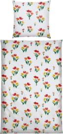 REDBEST Seersucker Bettwäsche Set 100% Baumwolle Tulpenmuster Bild 2