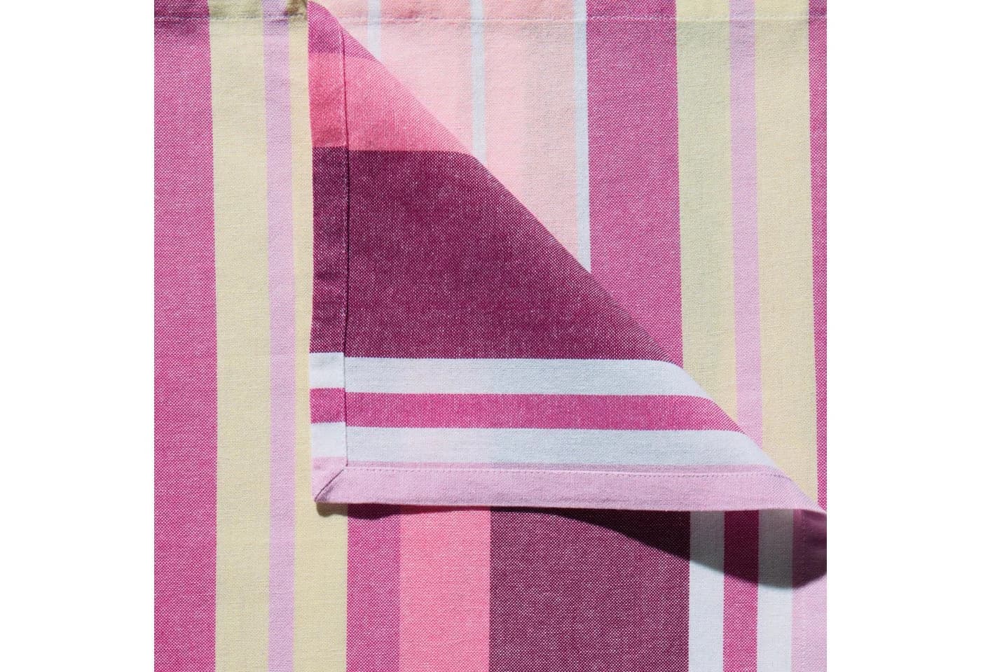 REDBEST Mitteldecke Baumwolle Streifen Rosa - Bild 5