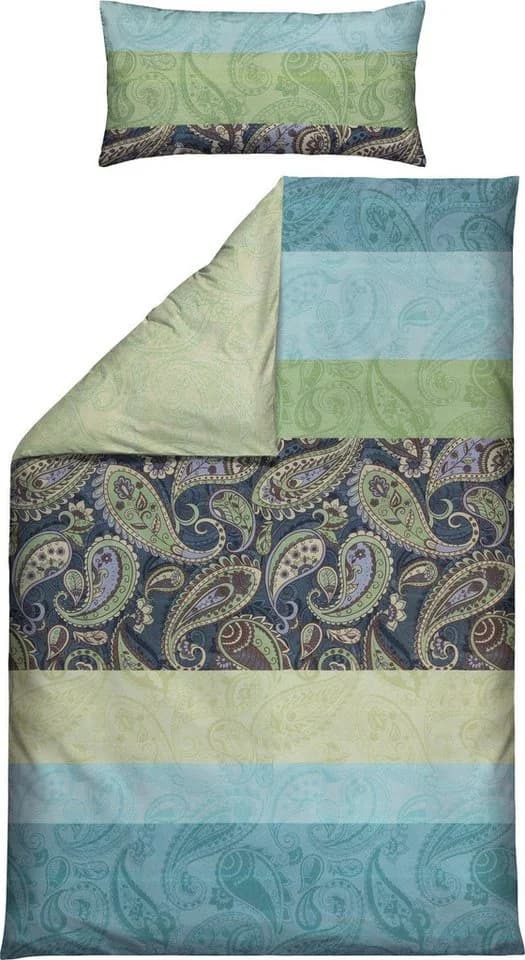 Erwin Müller Wendebettwäsche Mako-Satin Paisley Grün - Bild 2