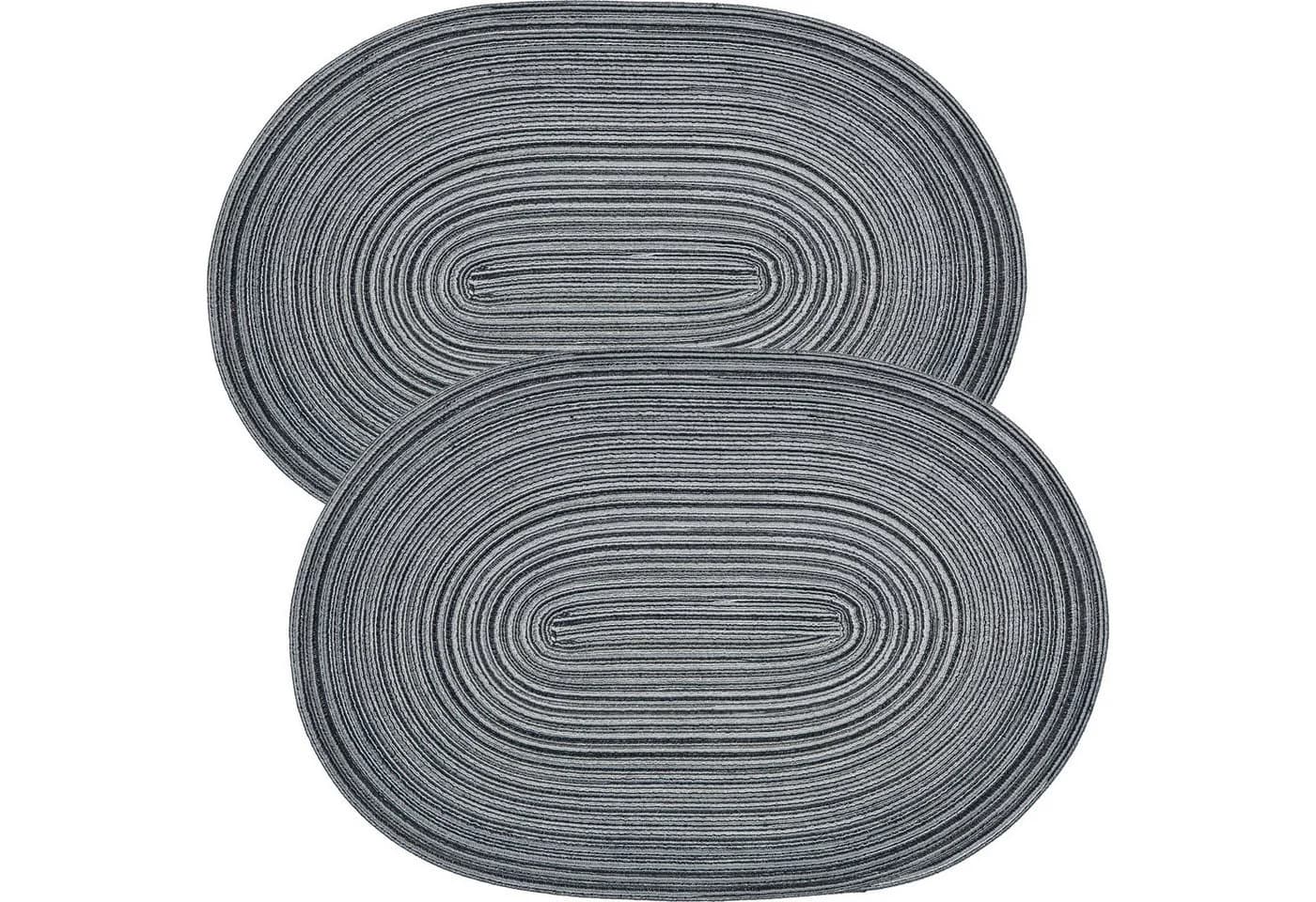 Erwin Müller Platzset Tischset "Silves" 2er-Pack Grau Uni - Bild 2