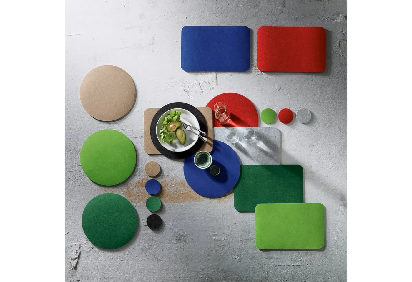 Erwin Müller Filz-Tischset "Beja" 4er-Pack Uni - Bild 5