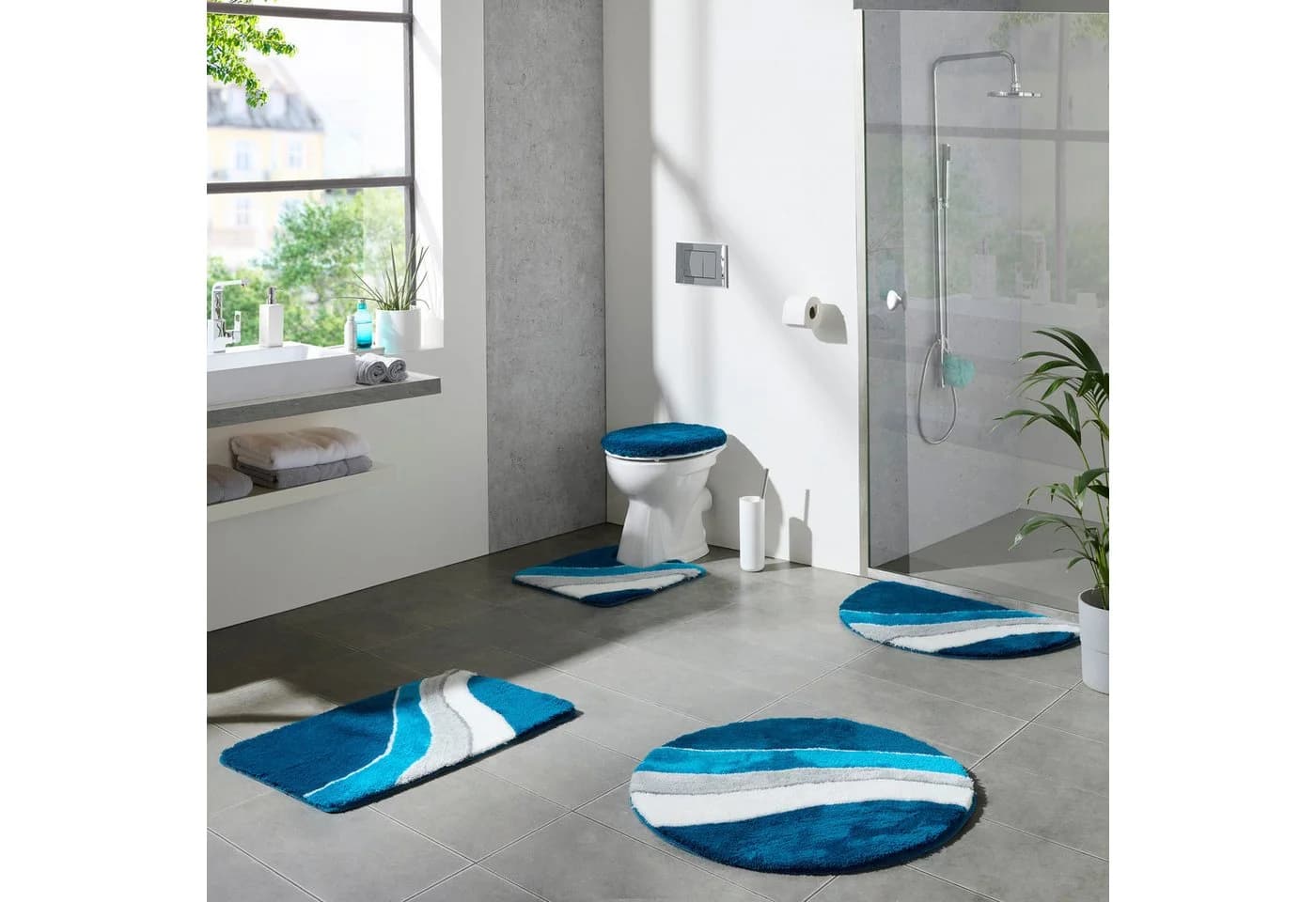 Erwin Müller Badematte WC-Umrandung Veria Modern Streifen - Bild 3