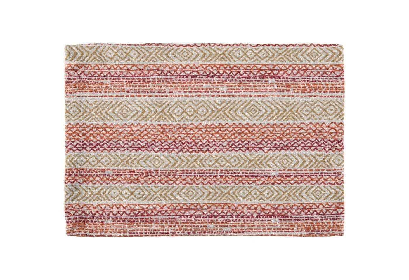 Erwin Müller Tischset 2er-Pack rot-taupe Grafik Design