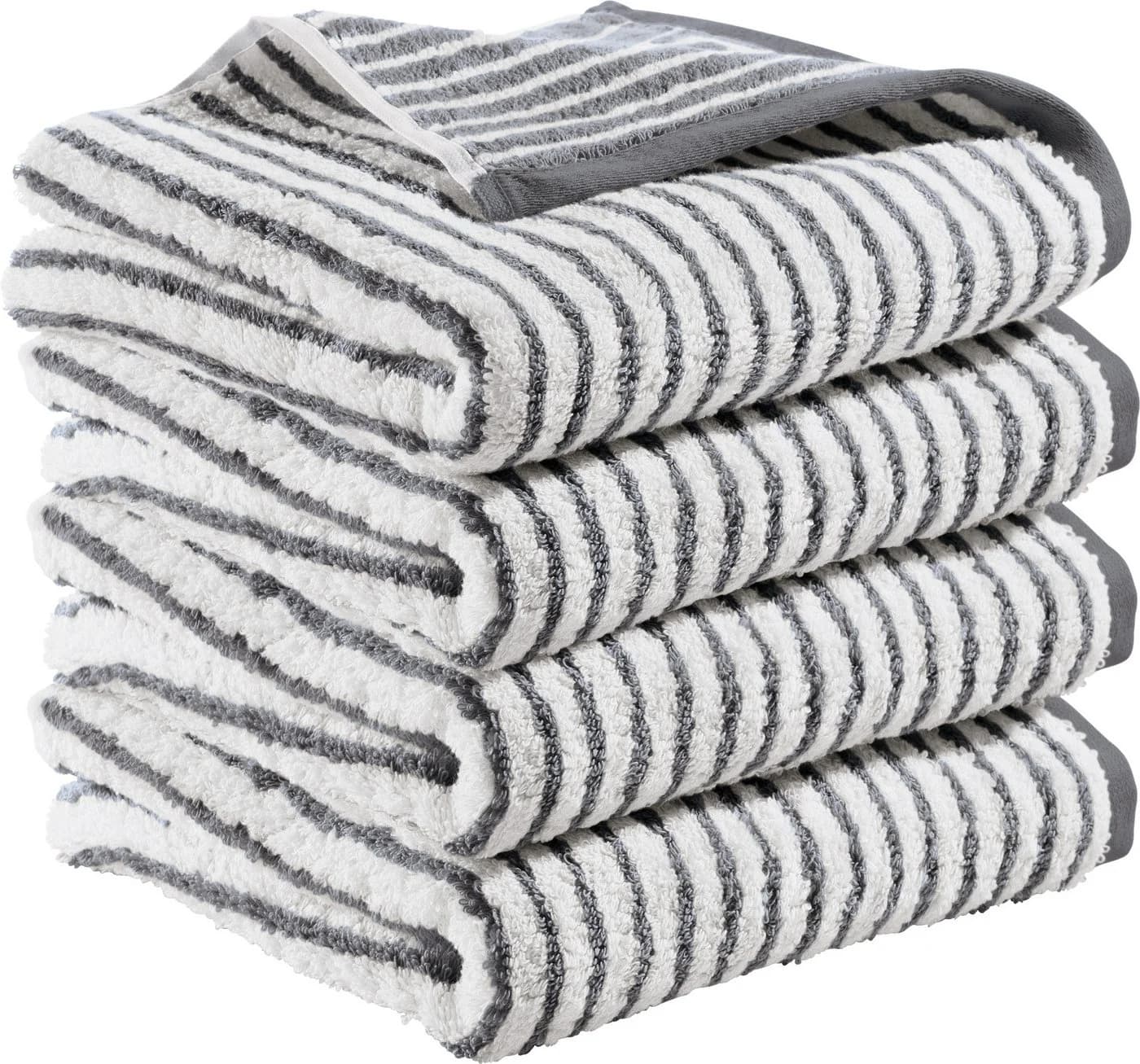 Erwin Müller Handtuch "Konstanz" 4er-Pack Streifen Jacquard - Bild 2