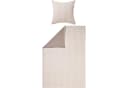 REDBEST Wendebettwäsche Mako-Satin Taupe/Creme Grafik Design Bild 1