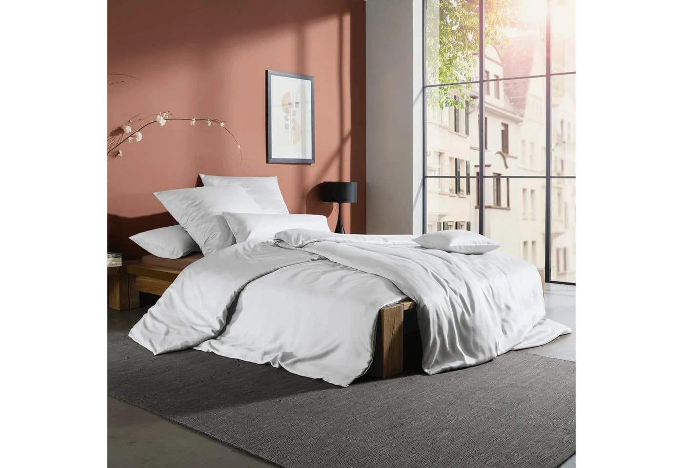 Erwin Müller Kissenbezug Schwandorf TENCEL™ Lyocell Uni Weiß - Bild 4