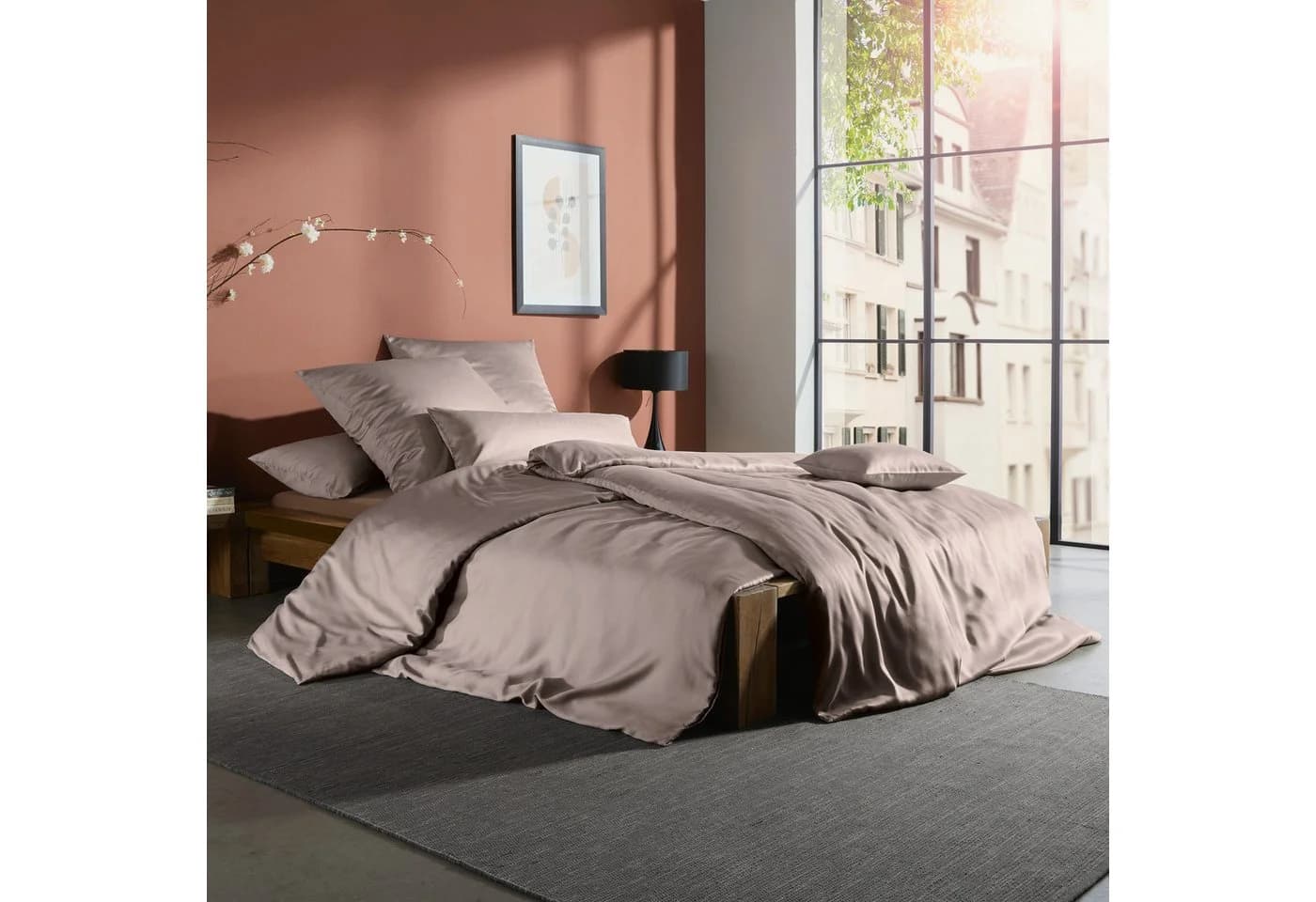 Erwin Müller Kissenbezug Schwandorf TENCEL Lyocell Uni Taupe - Bild 4