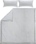 Erwin Müller Wendebettwäsche Mako-Satin Streifen Silber-Weiß Bild 2
