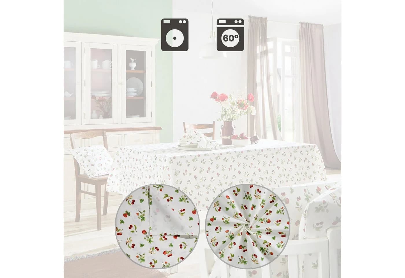 REDBEST Tischdecke Baumwolle Fruchtig-Frisch Design - Bild 4