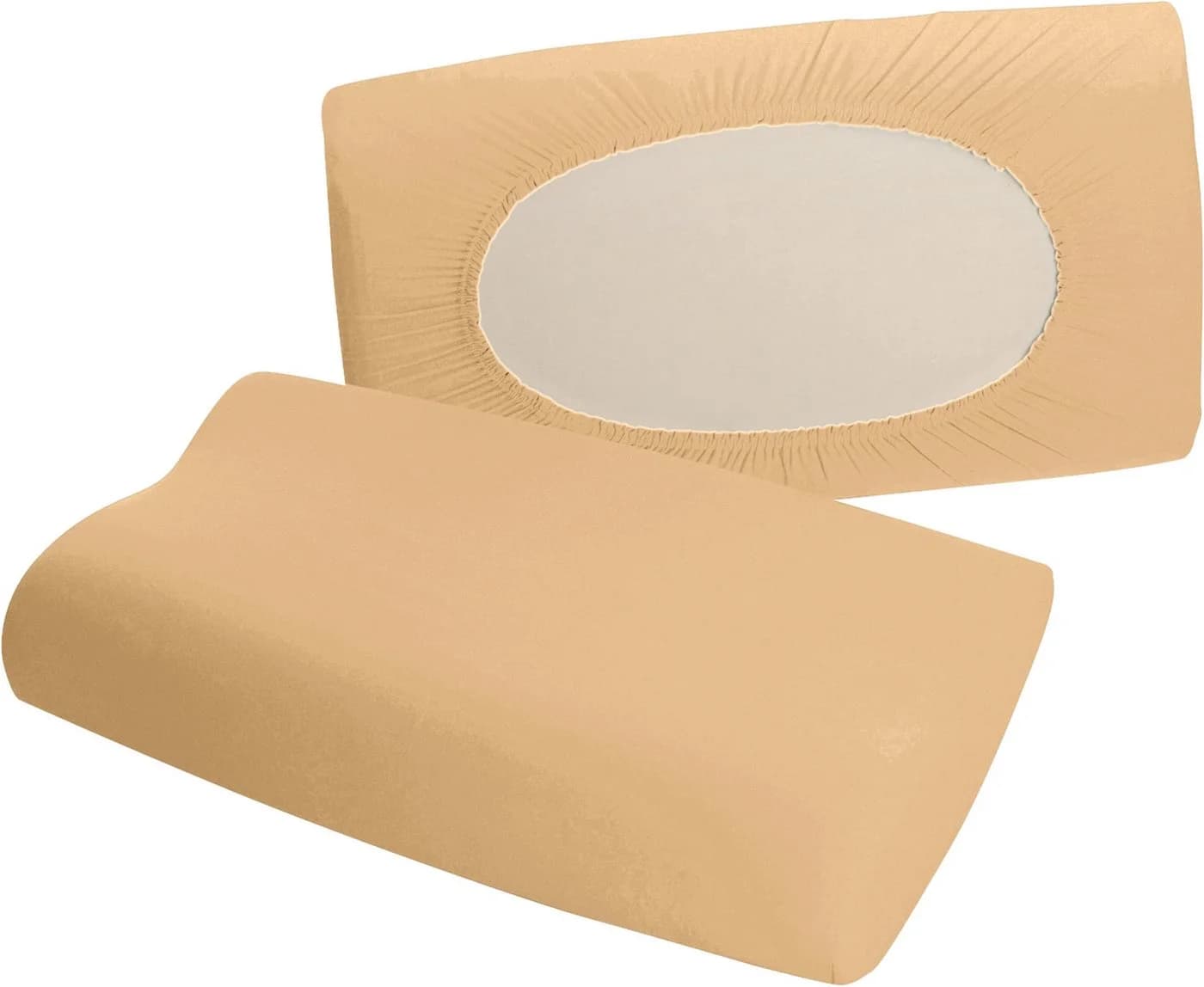 Erwin Müller Kissenbezug Nackenstützkissen-Spannbezug "Freising" Beige Uni - Bild 2