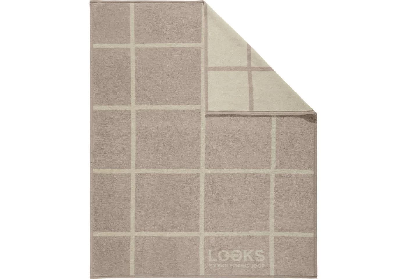 LOOKS by Wolfgang Joop Wohndecke 2er-Pack Karo Jacquard