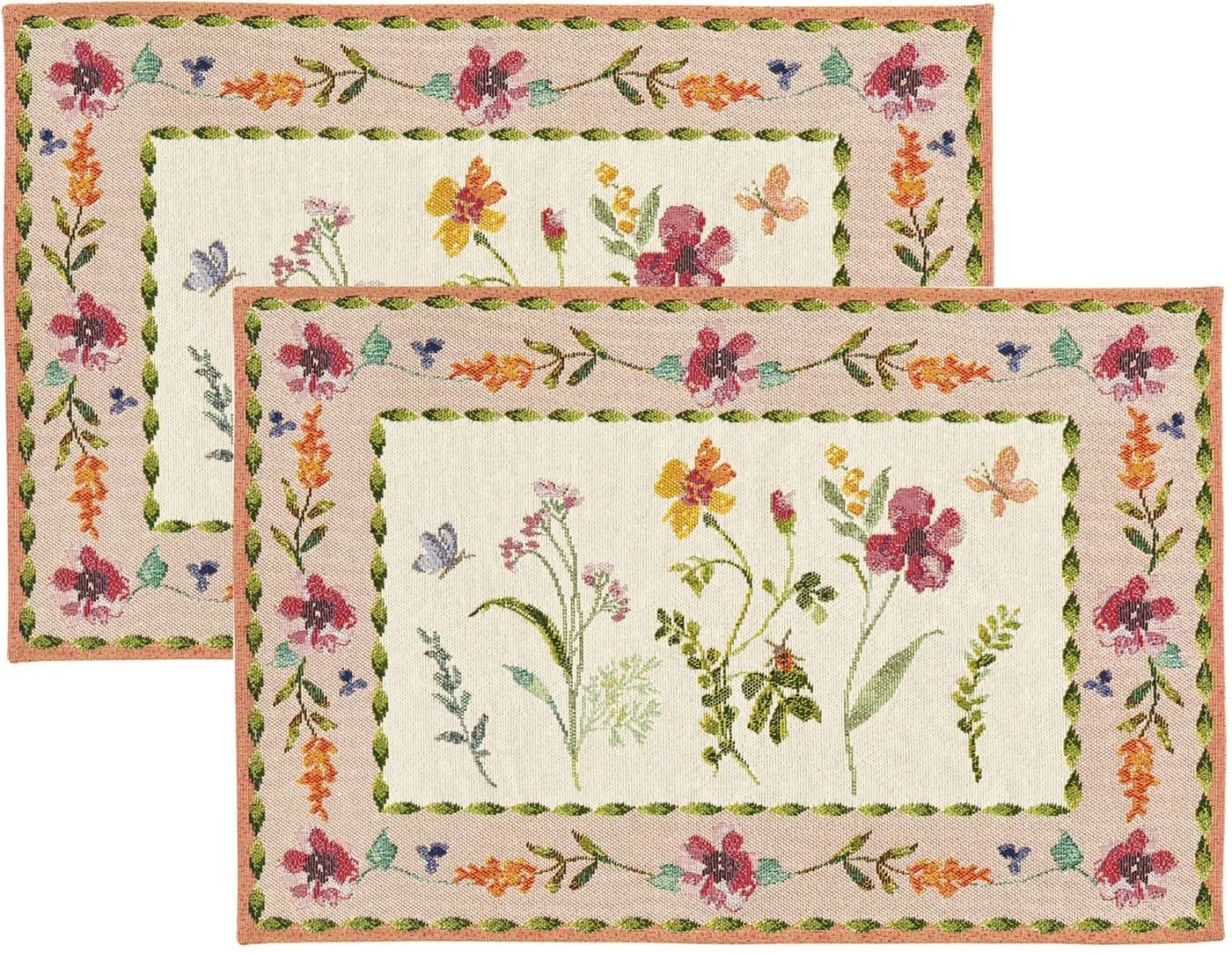 sander table + home Platzset Blossom Garland 2er-Pack Blumen