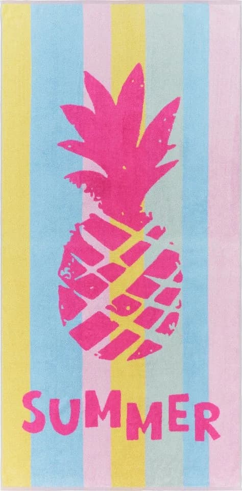 Erwin Müller Strandtuch "Ananas" Walk-Frottier Bunt Jacquard - Bild 2