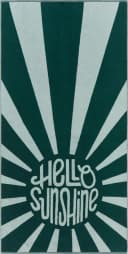 Erwin Müller Strandtuch Hello Sunshine Grün Walk-Frottier Bild 2