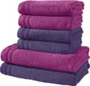Erwin Müller Handtuch-Set 6-teilig Frottier Lila-Fuchsia Uni Bild 2