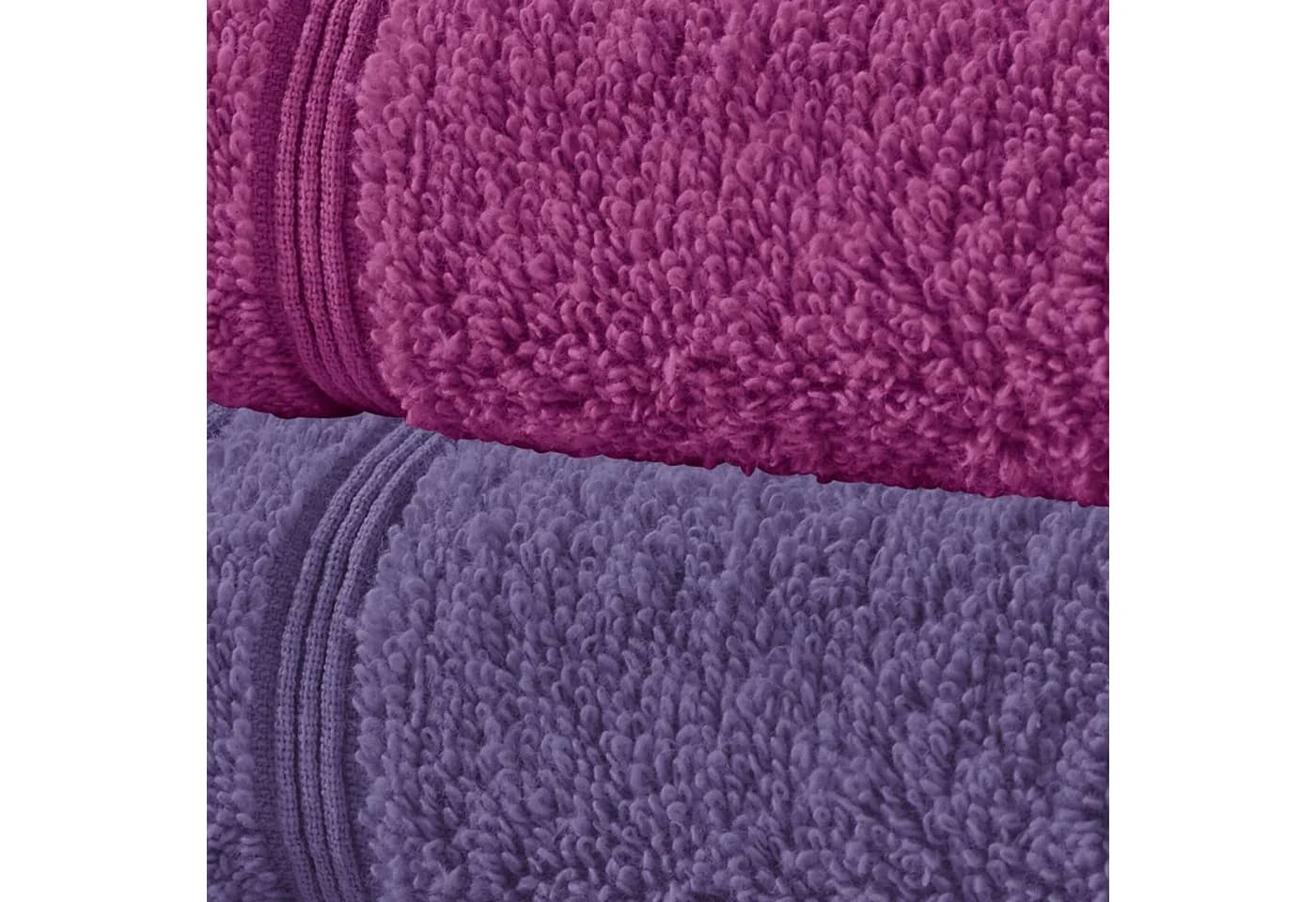 Erwin Müller Handtuch-Set 6-teilig Frottier Lila-Fuchsia Uni - Bild 4