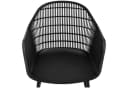 Fromm&Starck Esszimmerstuhl 2er Set Lehnstuhl Kunststoff Metallbeine 150 kg Schwarz Bild 5