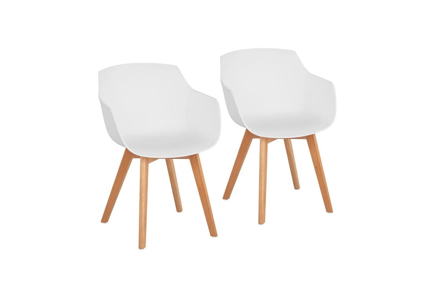 Fromm&Starck Esszimmerstuhl 2er Set Weiß Buchenholz - Bild 2