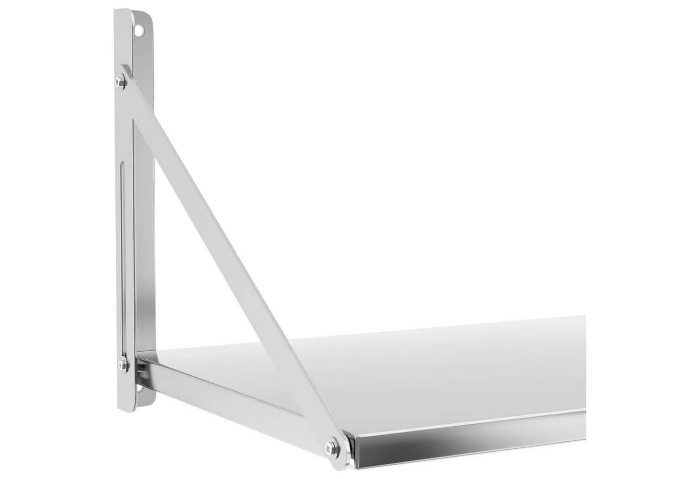 Royal Catering Wandbord klappbar 40 kg Edelstahl Küchenregal