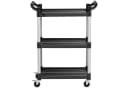Royal Catering Servierwagen 3 Böden Schwarz Aluminium Bild 1