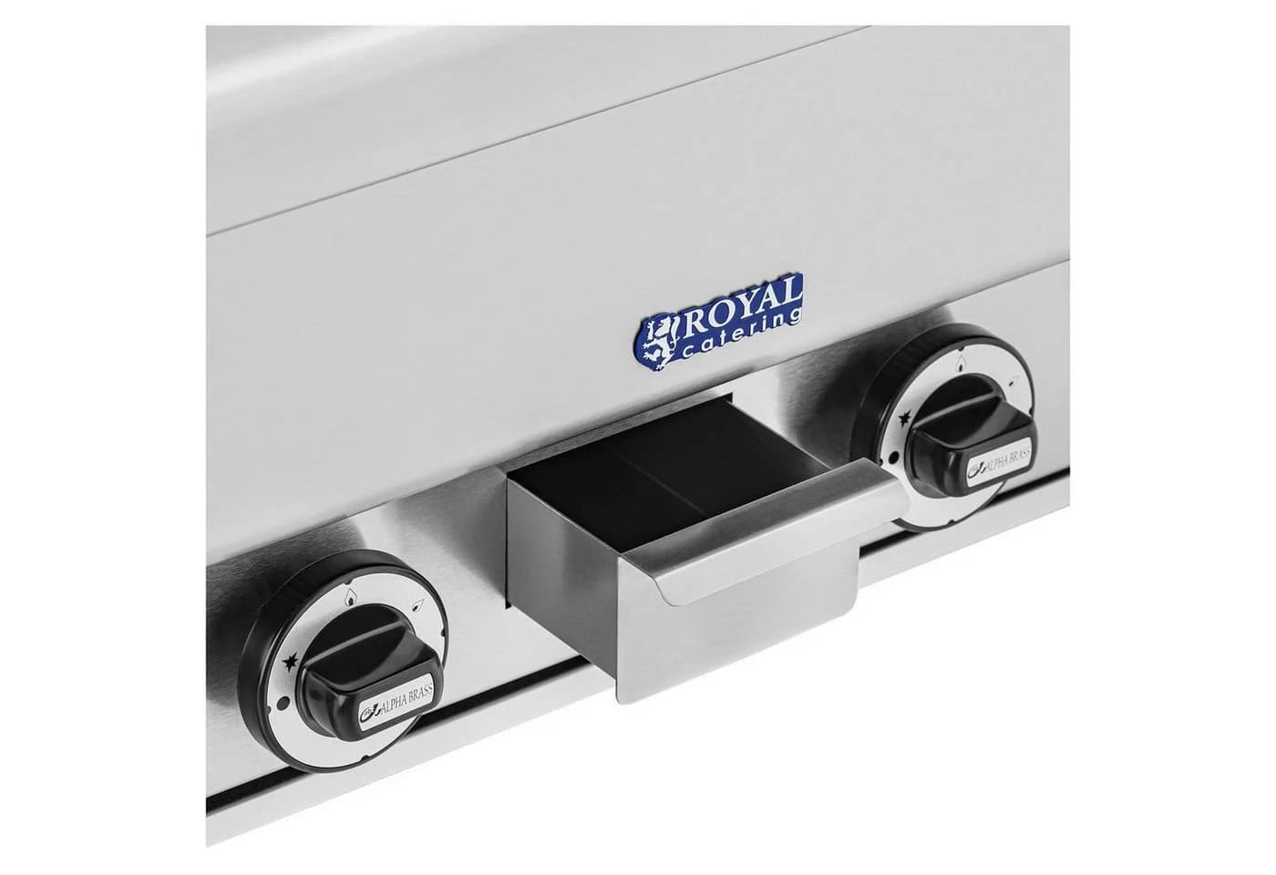 Royal Catering Lavastein-Grill Erdgas 50x47cm Edelstahl