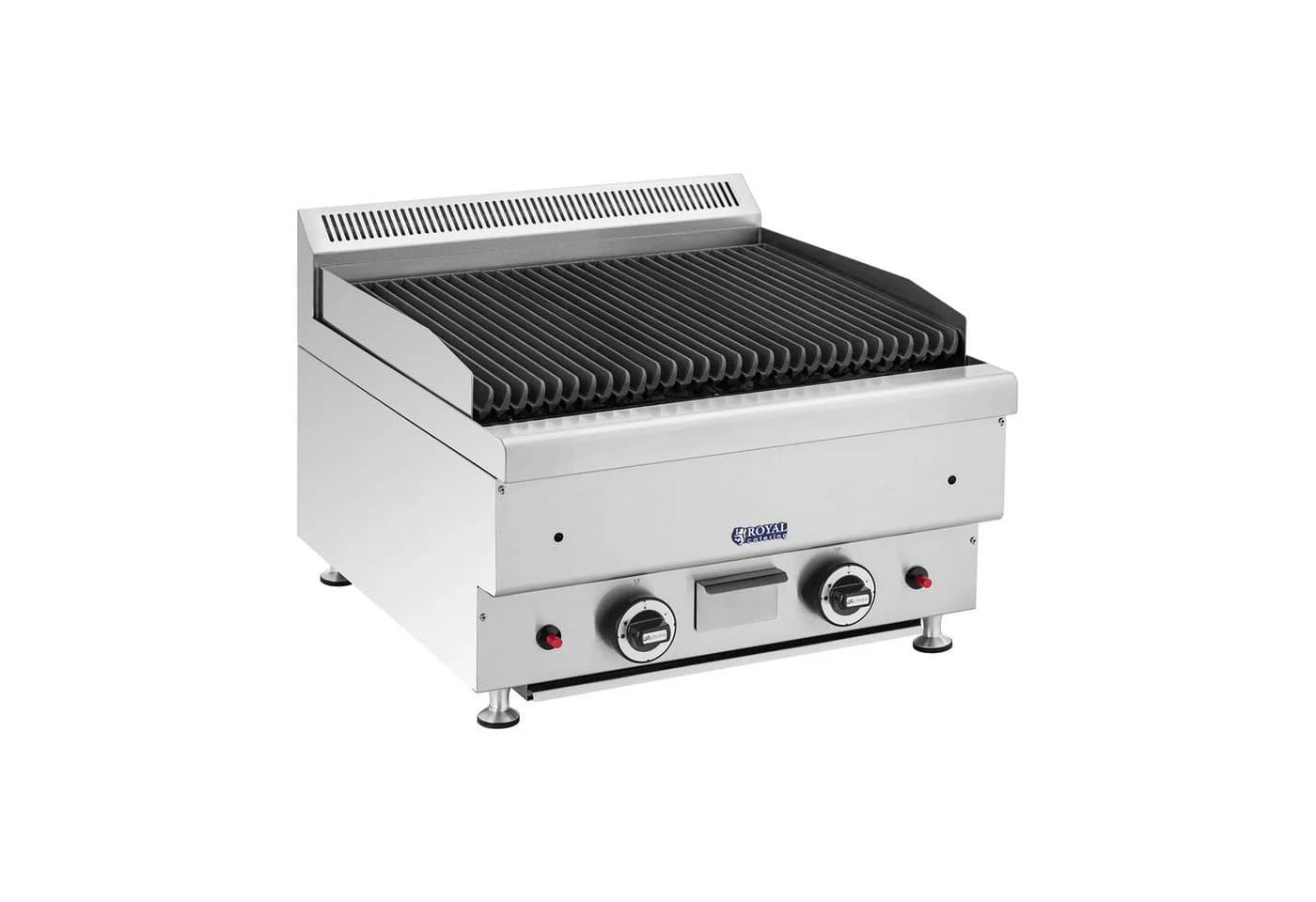 Royal Catering Lavastein-Grill Erdgas 50x47cm Edelstahl - Bild 2