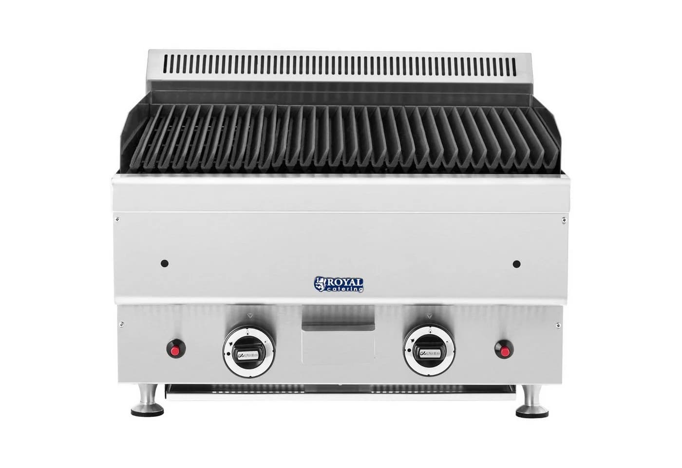 Royal Catering Lavastein-Grill Erdgas 50x47cm Edelstahl - Bild 5