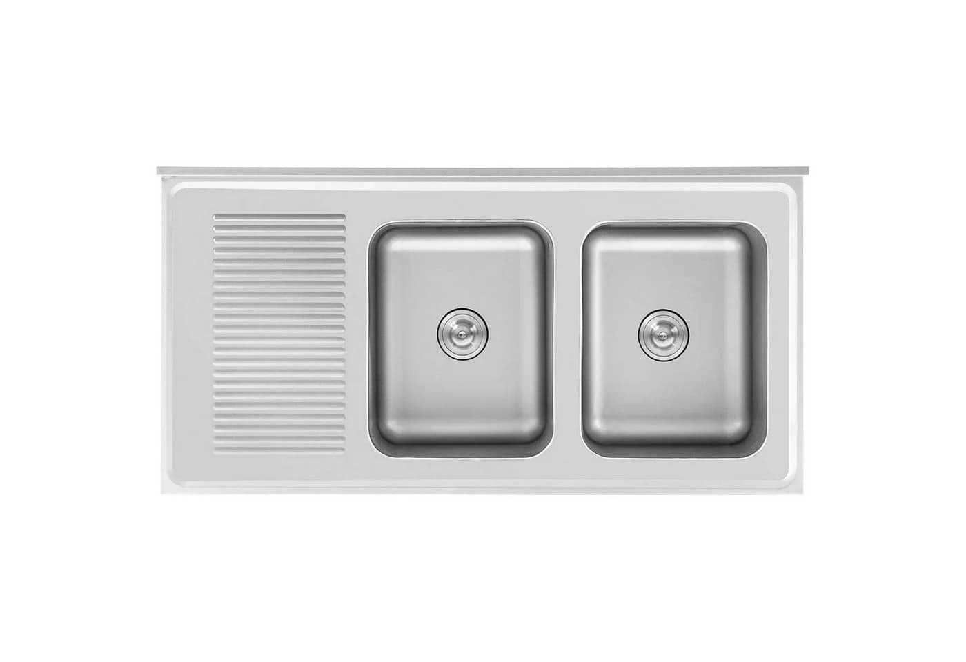 Royal Catering Spülenschrank Edelstahl 2 Becken - Bild 4
