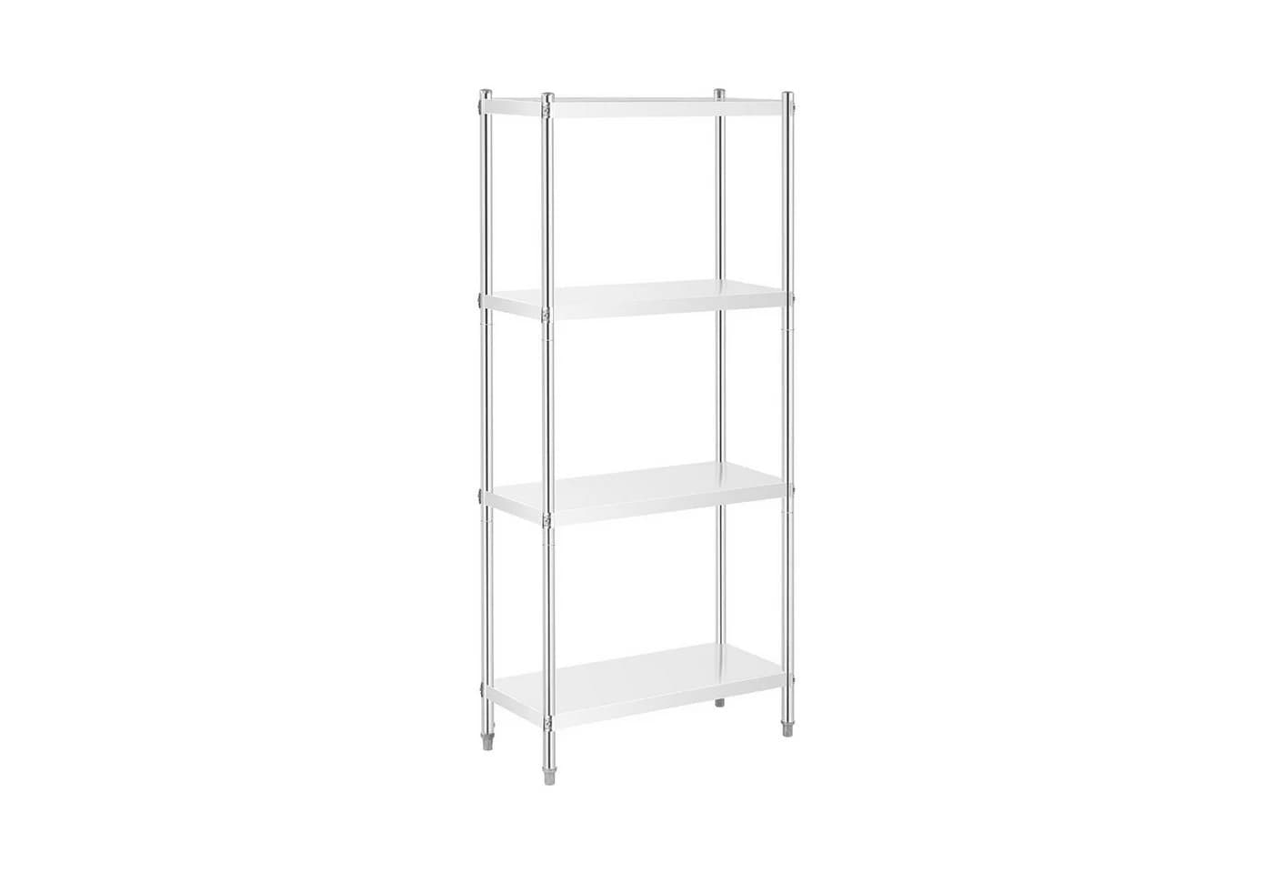 Royal Catering Edelstahlregal 80x40x180 cm Schwerlastregal Silber - Bild 2