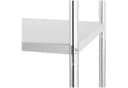 Royal Catering Edelstahlregal 80x40x180 cm Schwerlastregal Silber Bild 4